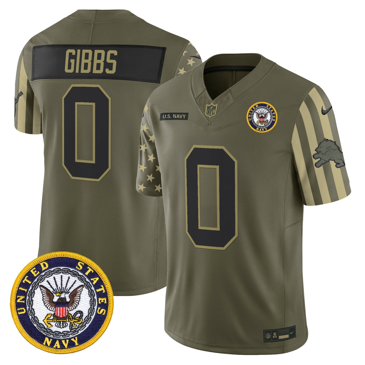 DET x U.S. Military Veteran Vapor Limited Jersey