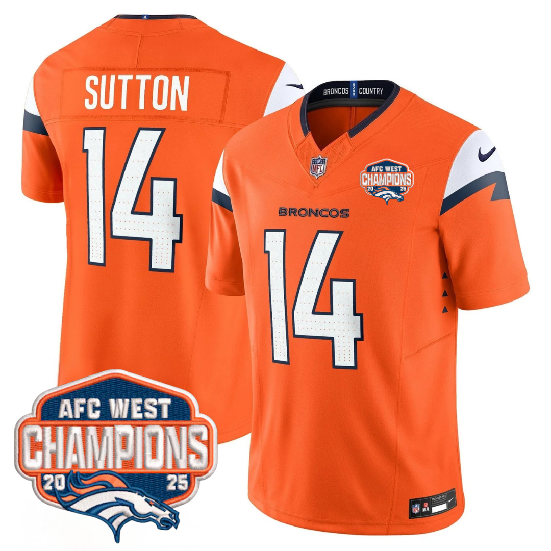 DEN AFC West Champions Patch Vapor Limited Jersey V2