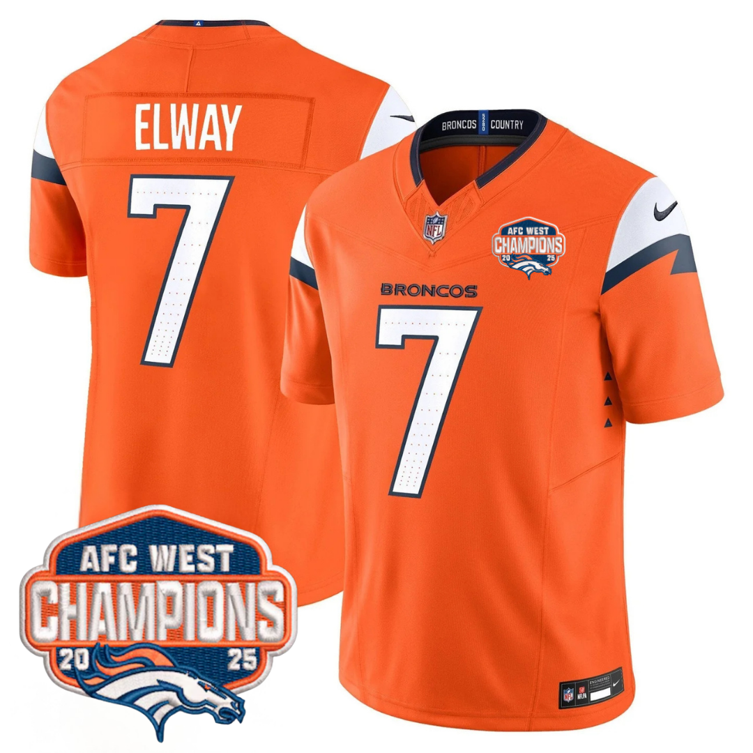 DEN AFC West Champions Patch Vapor Limited Jersey V2