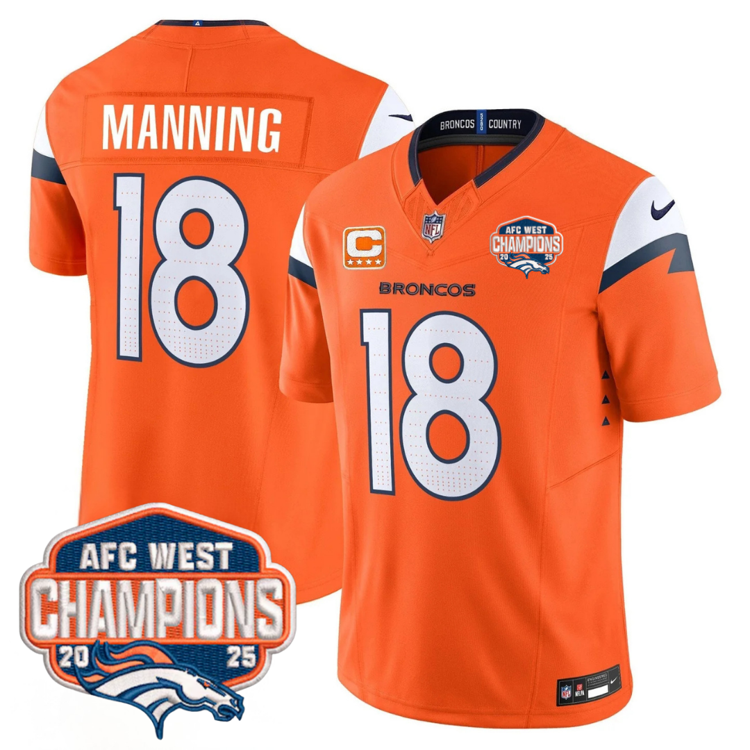 DEN AFC West Champions Patch Vapor Limited Jersey V2