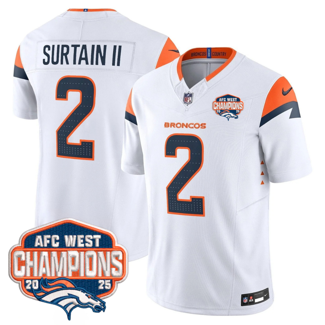 DEN AFC West Champions Patch Vapor Limited Jersey V2