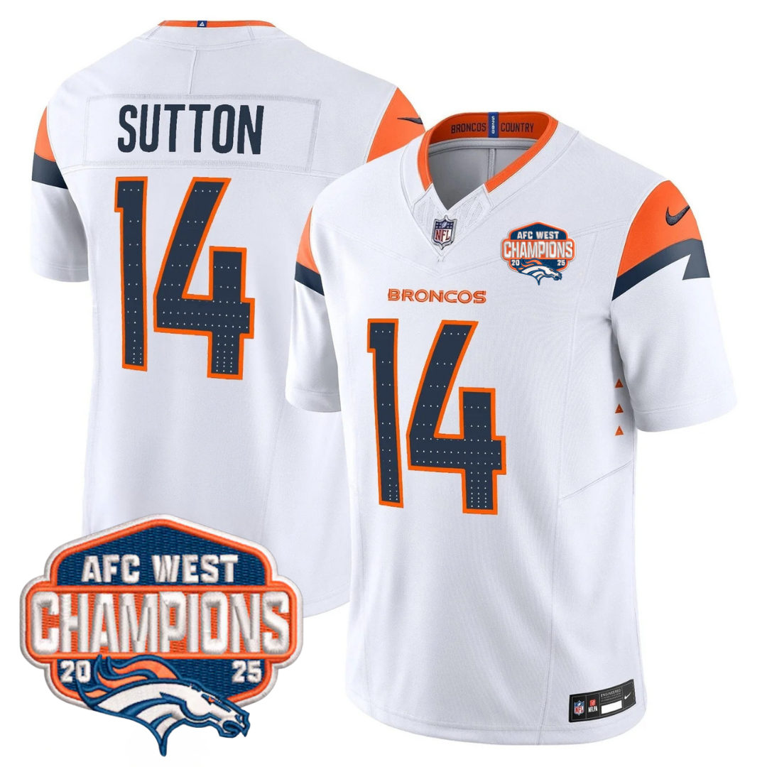 DEN AFC West Champions Patch Vapor Limited Jersey V2