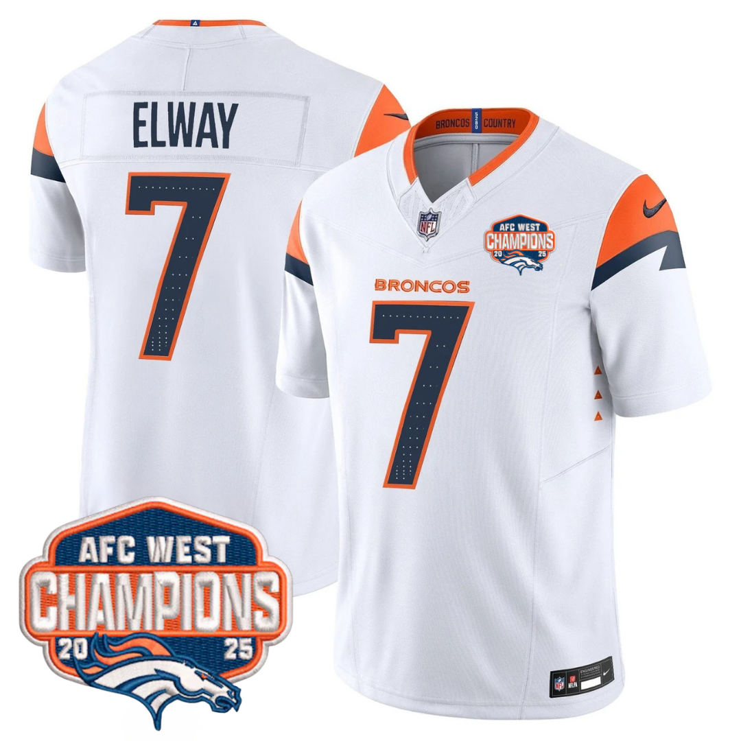DEN AFC West Champions Patch Vapor Limited Jersey V2