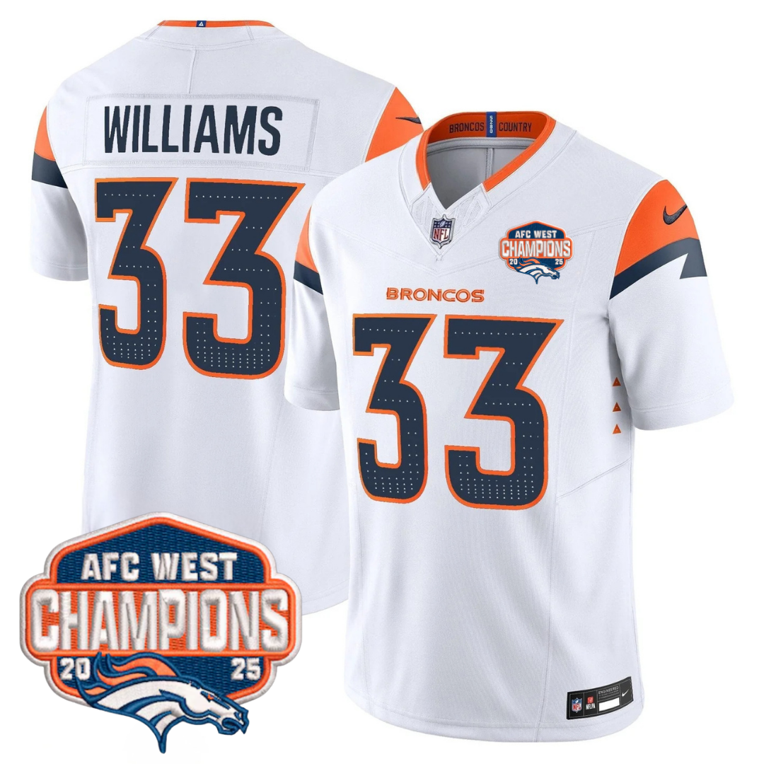 DEN AFC West Champions Patch Vapor Limited Jersey V2