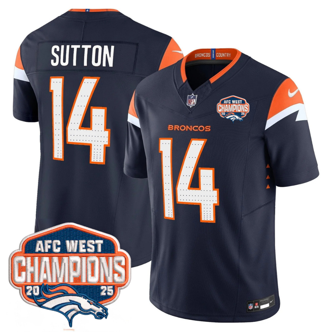 DEN AFC West Champions Patch Vapor Limited Jersey V2