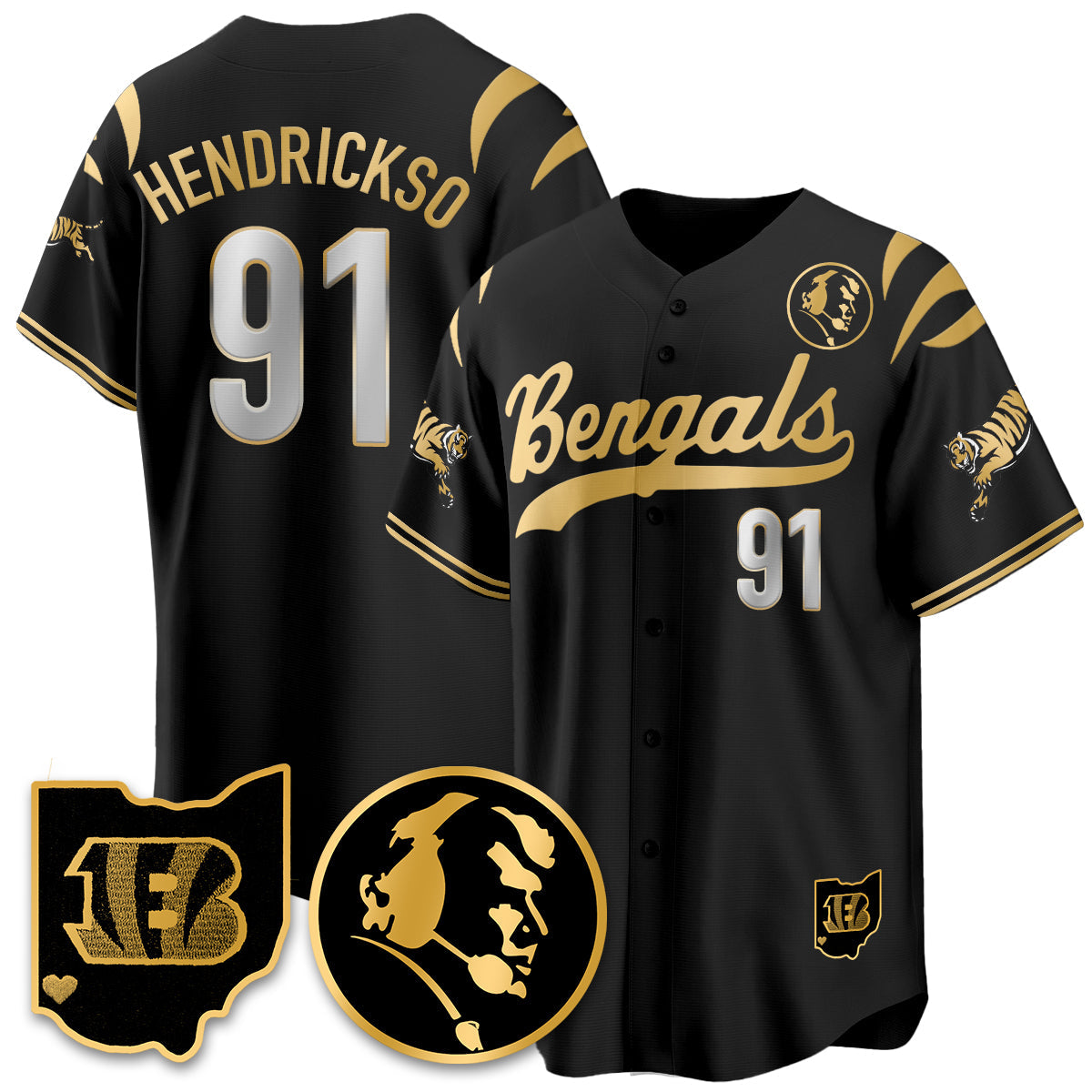 CIN Vapor Limited Baseball Jersey - John Madden Patch - All Stitched