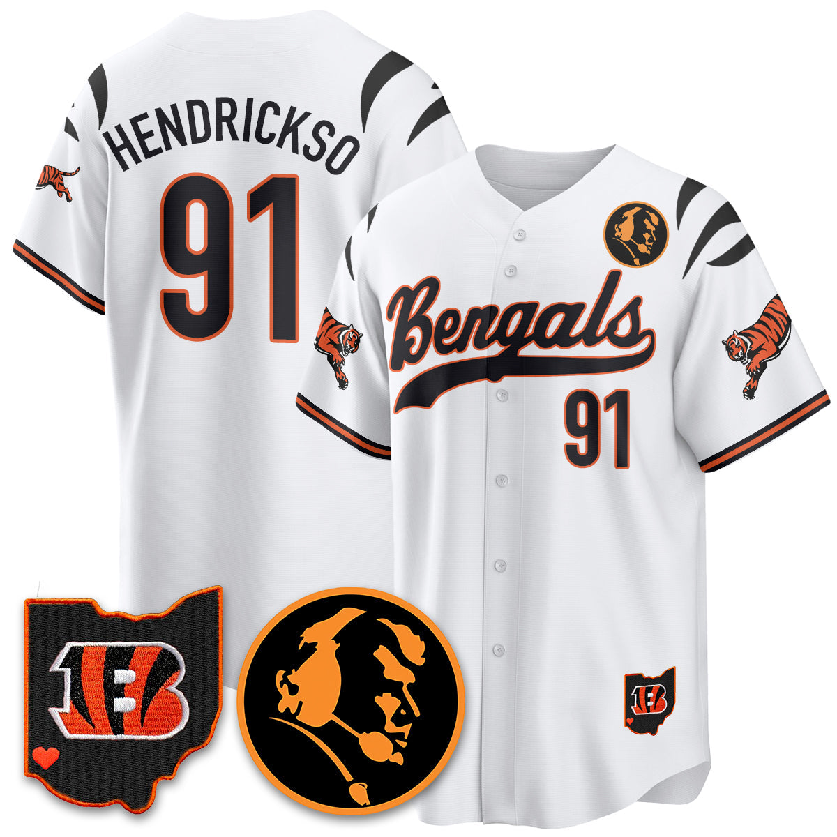 CIN Vapor Limited Baseball Jersey - John Madden Patch - All Stitched