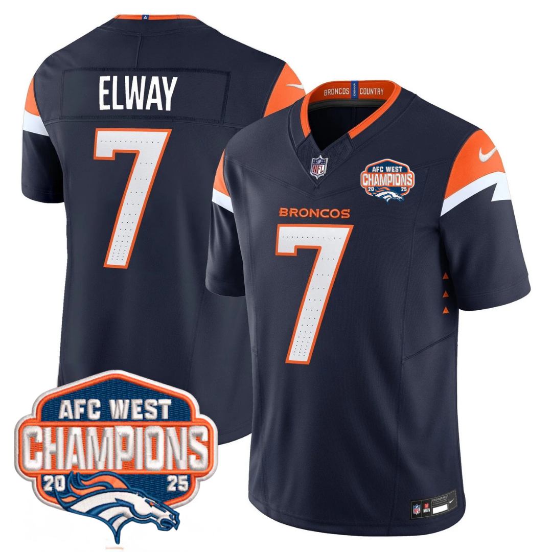 DEN AFC West Champions Patch Vapor Limited Jersey V2