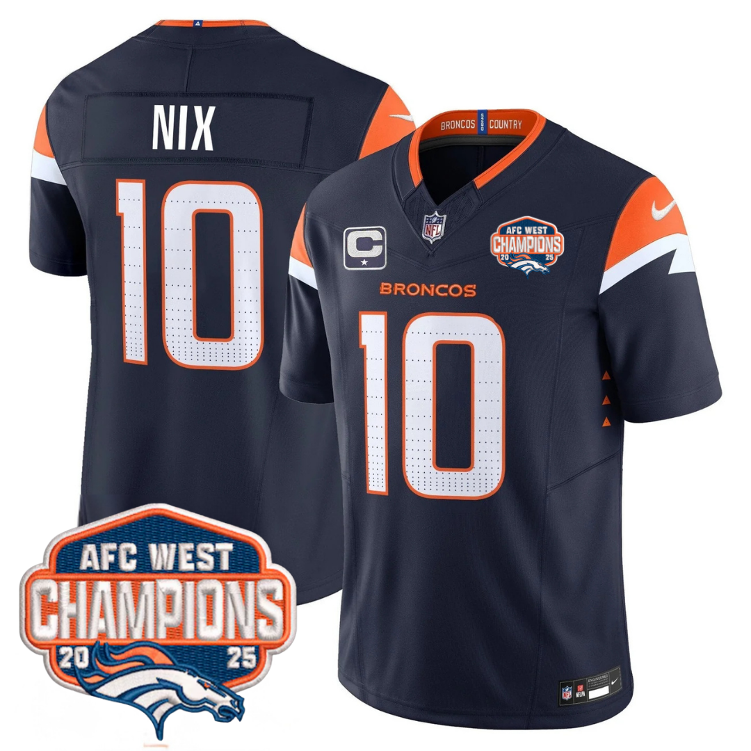 DEN AFC West Champions Patch Vapor Limited Jersey V2
