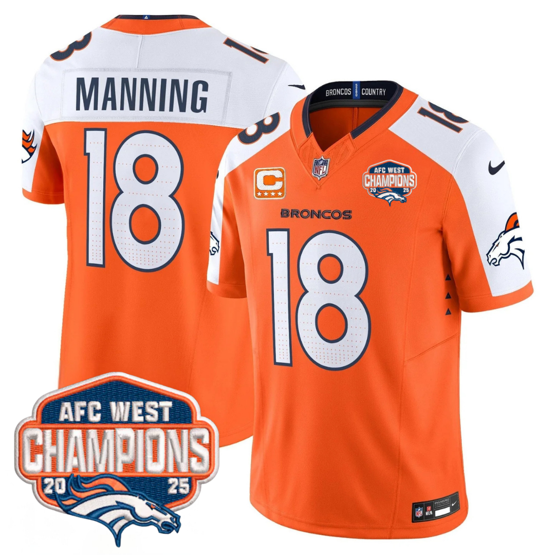 DEN AFC West Champions Patch Vapor Limited Jersey V2