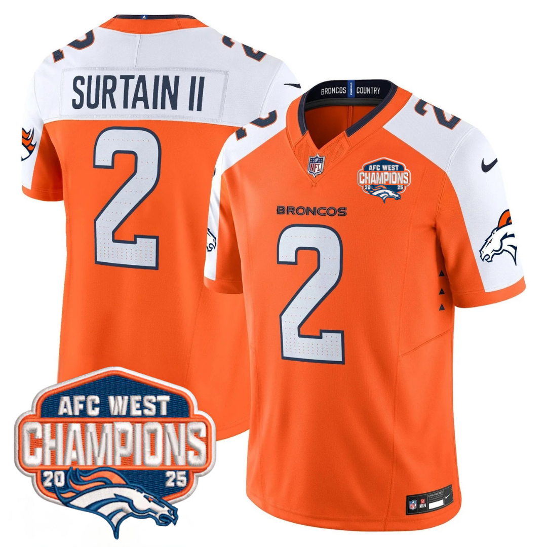 DEN AFC West Champions Patch Vapor Limited Jersey V2