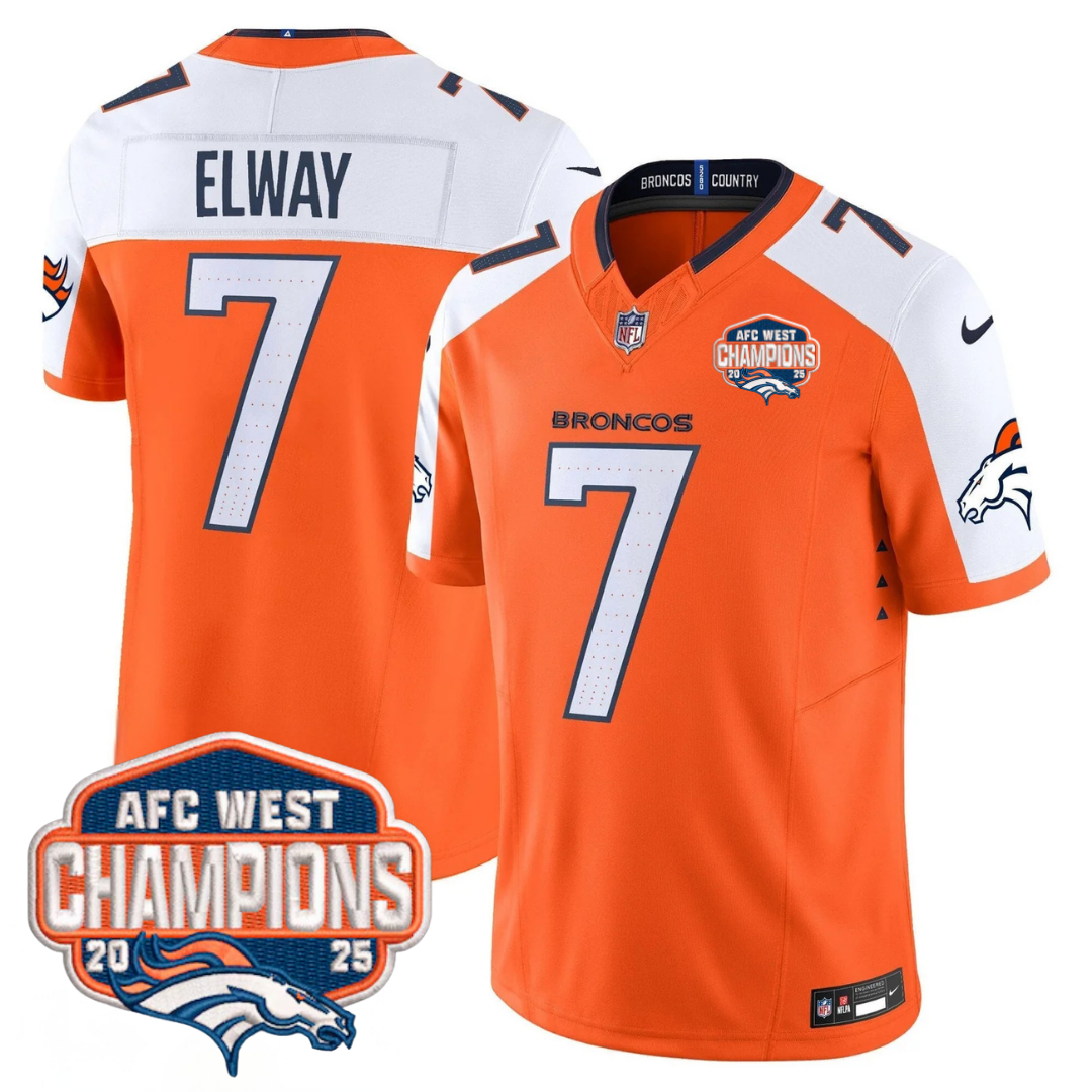 DEN AFC West Champions Patch Vapor Limited Jersey V2