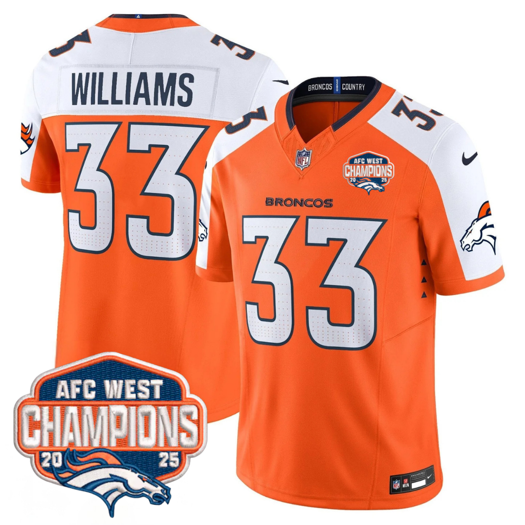 DEN AFC West Champions Patch Vapor Limited Jersey V2