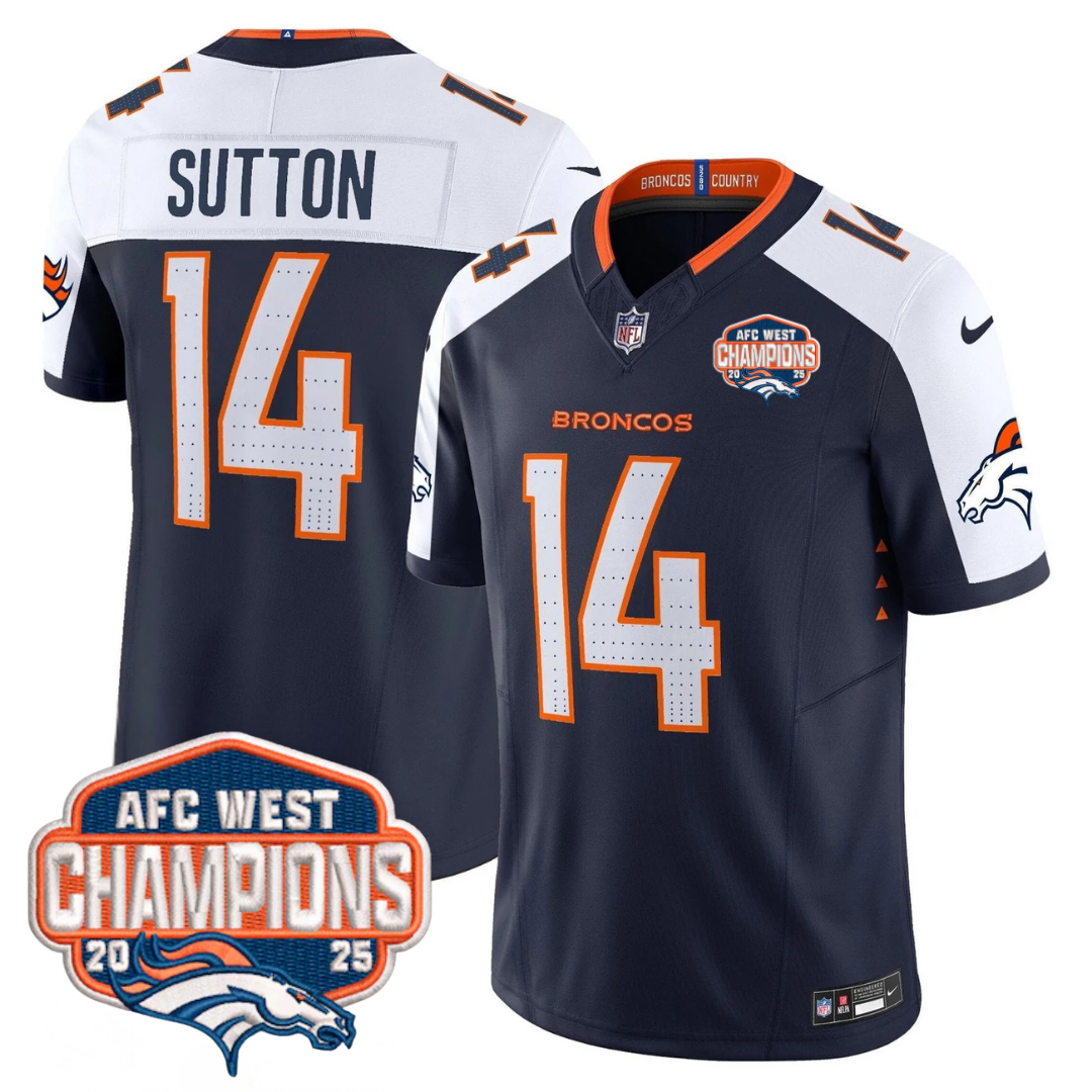 DEN AFC West Champions Patch Vapor Limited Jersey V2