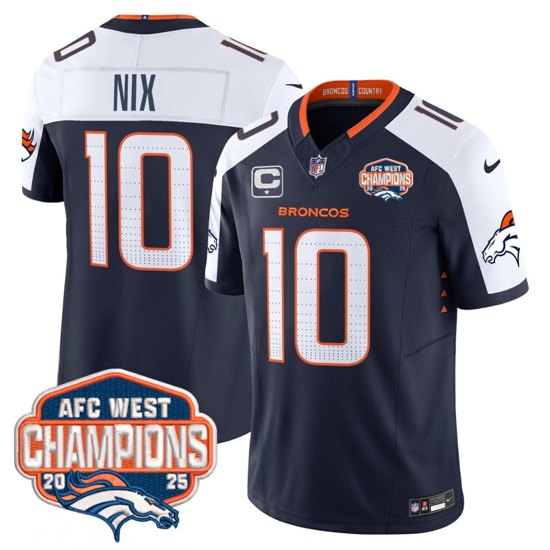 DEN AFC West Champions Patch Vapor Limited Jersey V2