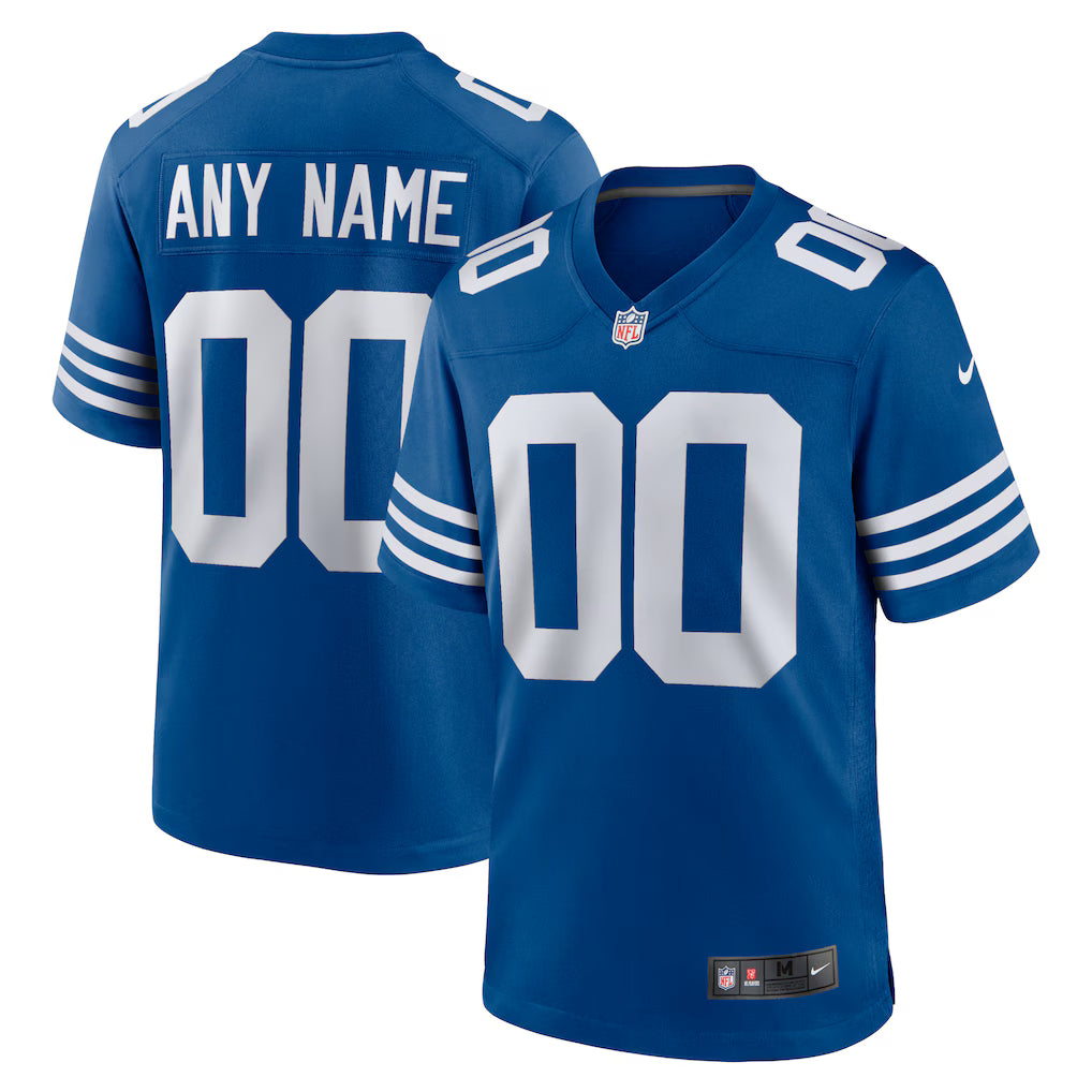 Custom Indianapolis Colts Alternate Jersey - Royal Blue