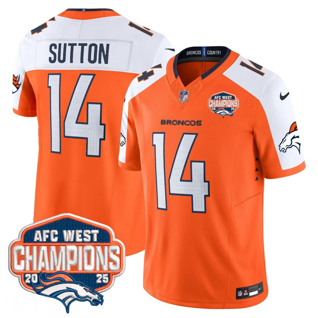DEN AFC West Champions Patch Vapor Limited Jersey V2